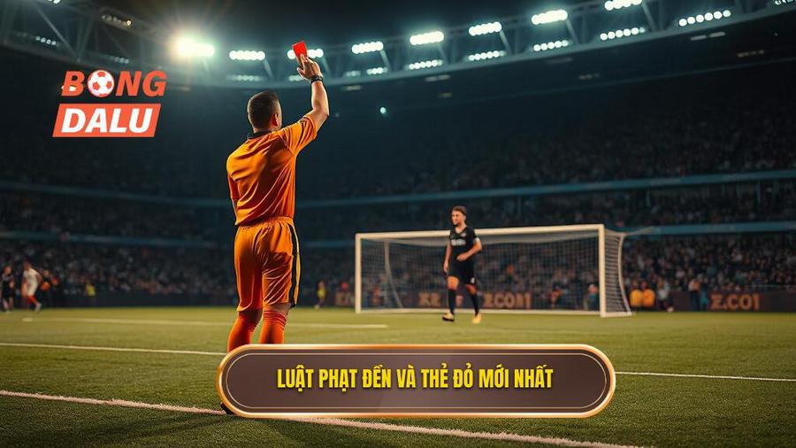 1. Luật phạt đền và thẻ đỏ mới nhất