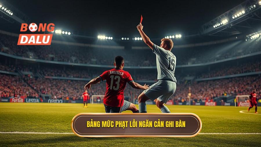 3. Bảng mức phạt lỗi ngăn cản ghi bàn